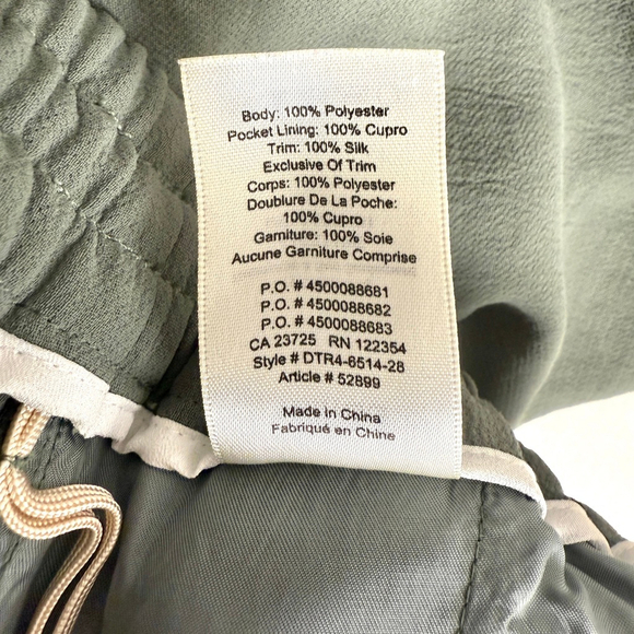 Wilfred Buffon Jogger Pants Women's Size XS Green Olive Crepe - Picture 9 of 13